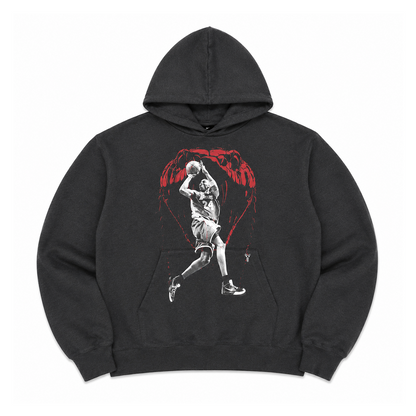 KOBE STANDARD ISSUE HOODIE BLACK HEATHER