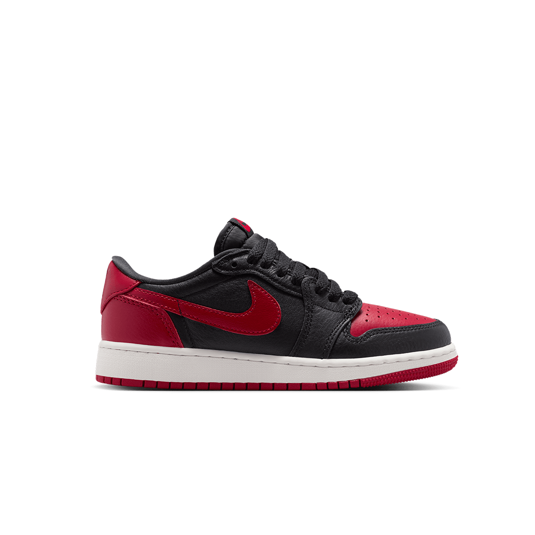 AIR JORDAN 1 RETRO LOW OG (GS) VARSITY RED / SUMMIT WHITE "BANNED"
