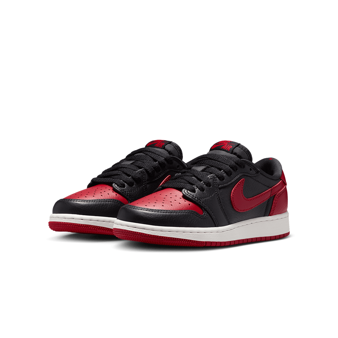 AIR JORDAN 1 RETRO LOW OG (GS) VARSITY RED / SUMMIT WHITE "BANNED"