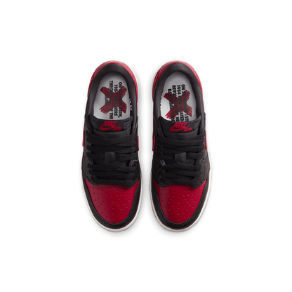 AIR JORDAN 1 RETRO LOW OG (GS) VARSITY RED / SUMMIT WHITE "BANNED"