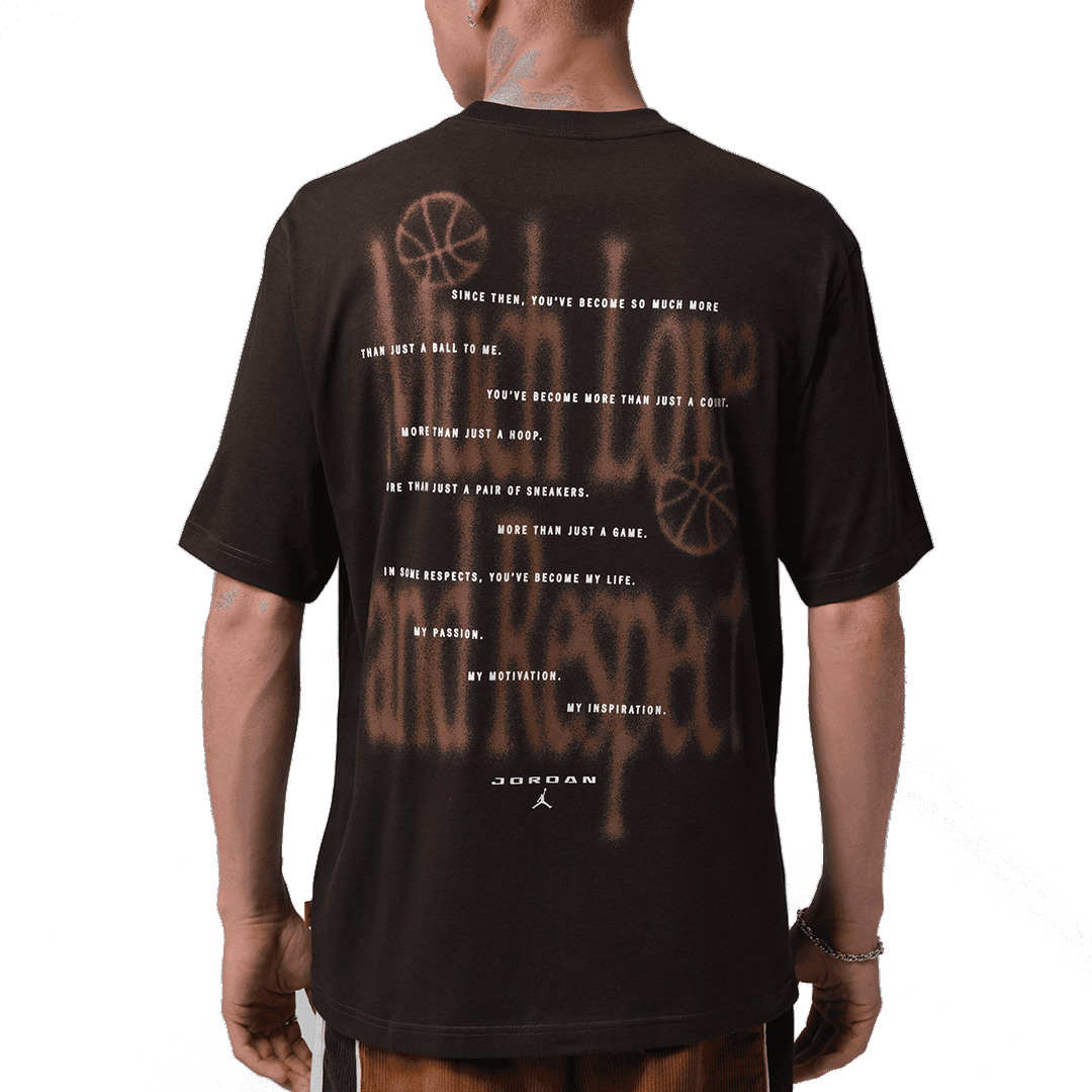 DEAR BASKETBALL JORDAN T-SHIRT SHADOW BROWN
