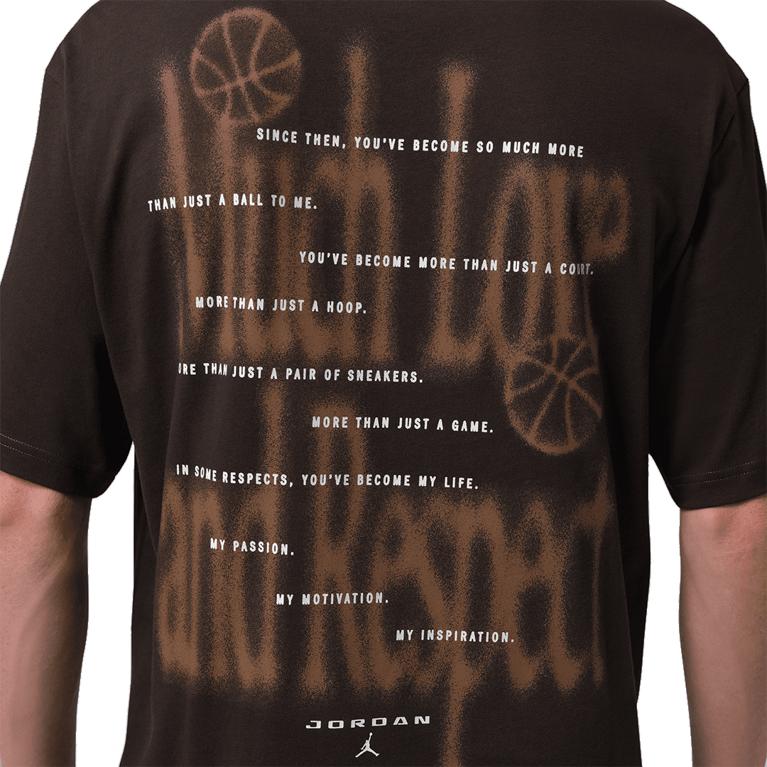 DEAR BASKETBALL JORDAN T-SHIRT SHADOW BROWN