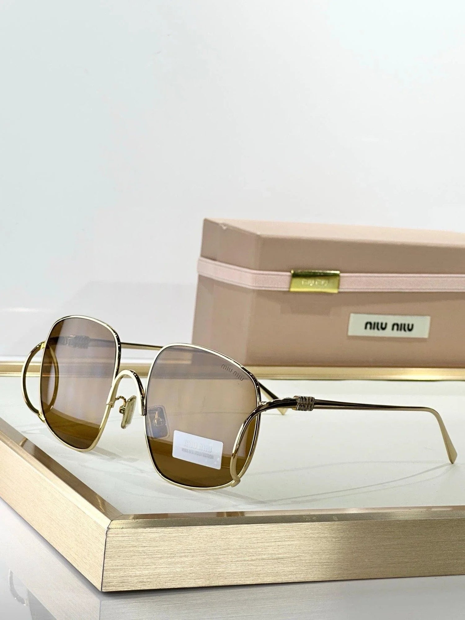 MIU MIU A57S 5AK40S Gold Sunglasses✨