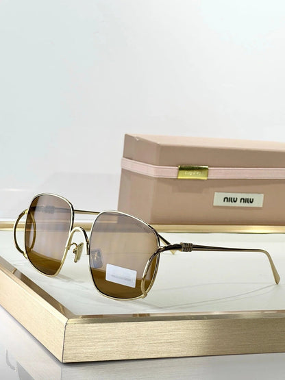 MIU MIU A57S 5AK40S Gold Sunglasses✨