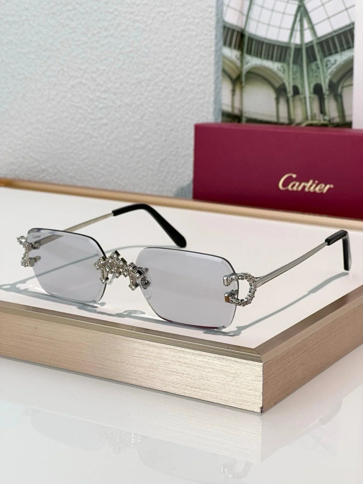 Cartier C-decor PREMIÈRE DE CARTIER CT0679 Diamond Sunglasses 🐆
