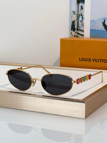 Louis Vuitton Z3179U LV Confetti Oval Sunglasses   ✨