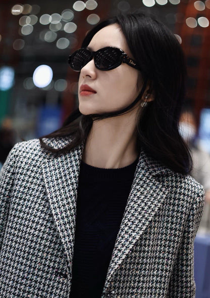 DIOR Dior Clover B1F Transparent Pink Oval  Sunglasses✨