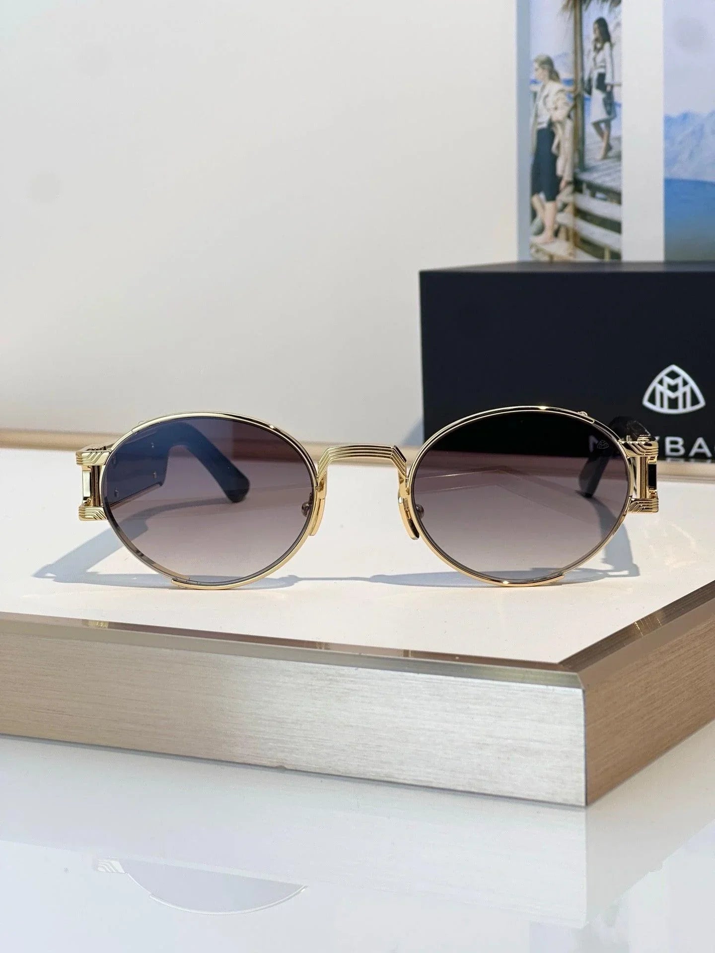 MAYBACH THE DRIVE I oval-frame Zeiss Lenses Sunglasses 👑