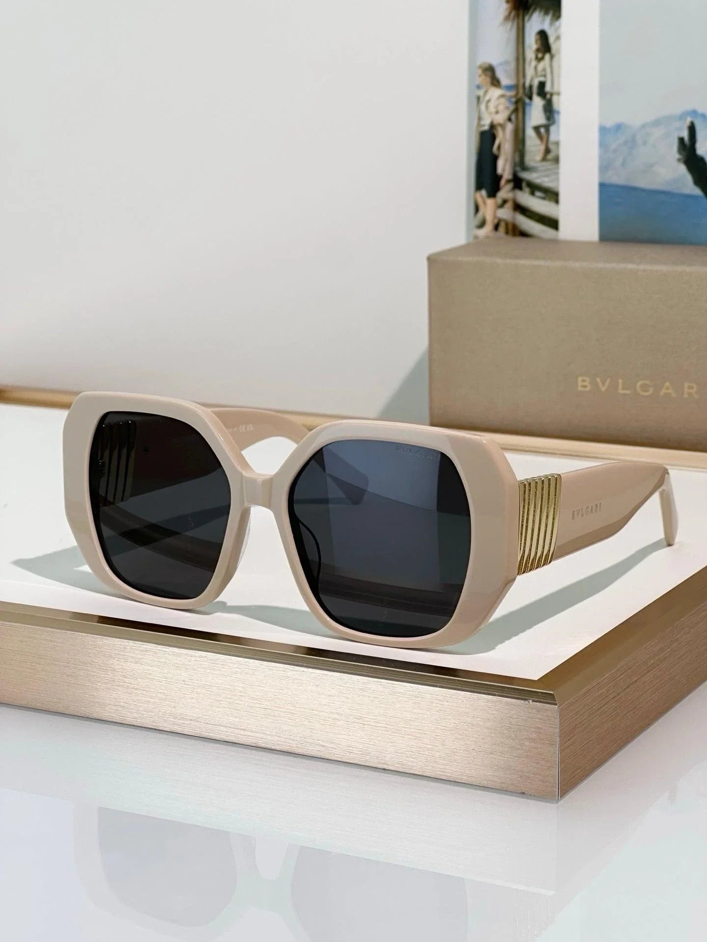 BVLGARI Bvlgari Tubogas BV 40058I 01B Sunglasses ✨