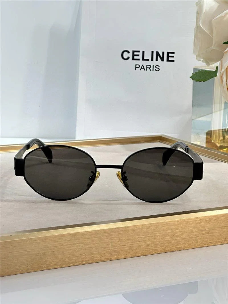 Celine Triomphe Metal Oval 40235 Women&