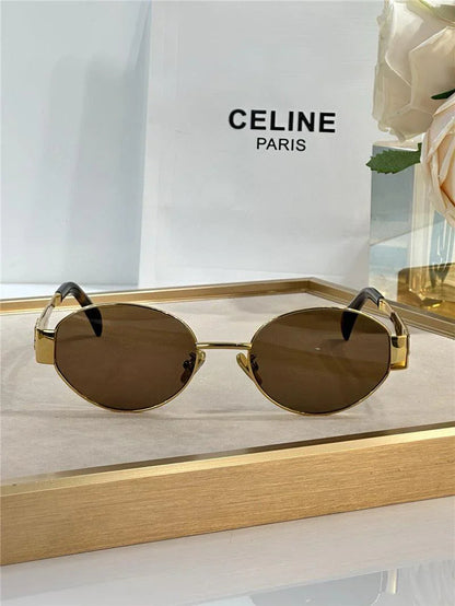 Celine Triomphe Metal Oval 40235 Women&