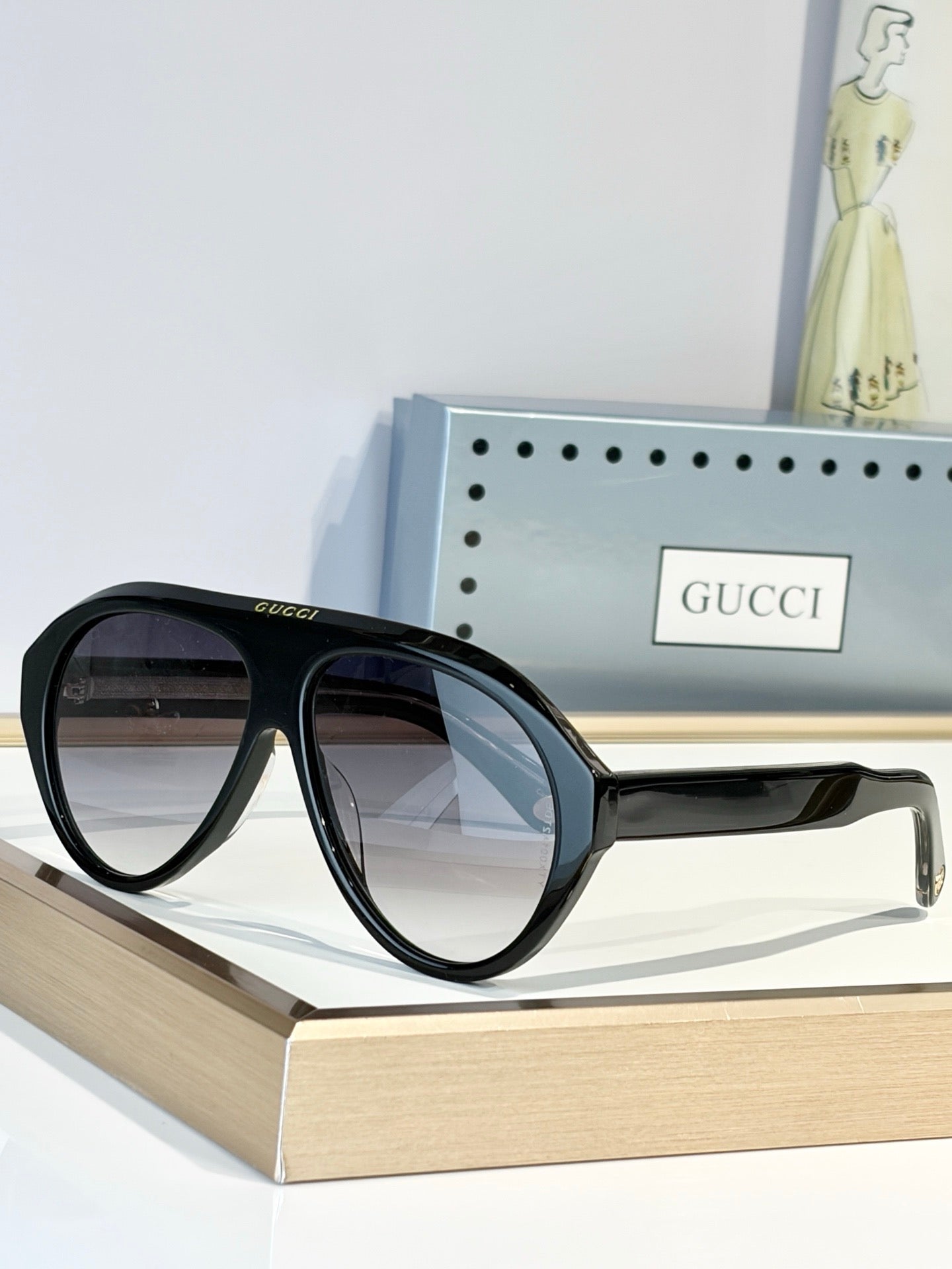 Gucci GG0479S 002 Aviator Oversized Sunglasses 🇮🇹