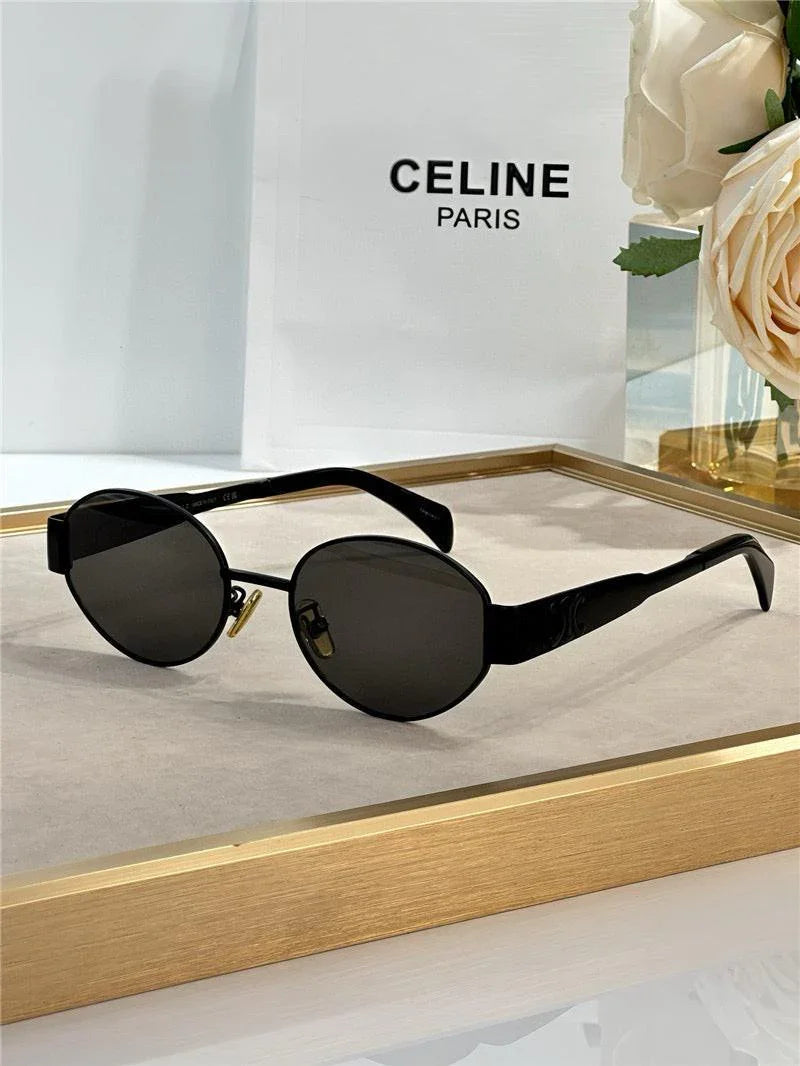 Celine Triomphe Metal Oval 40235 Women&
