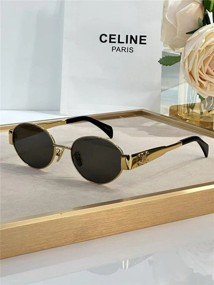 Celine Triomphe Metal Oval 40235 Women&