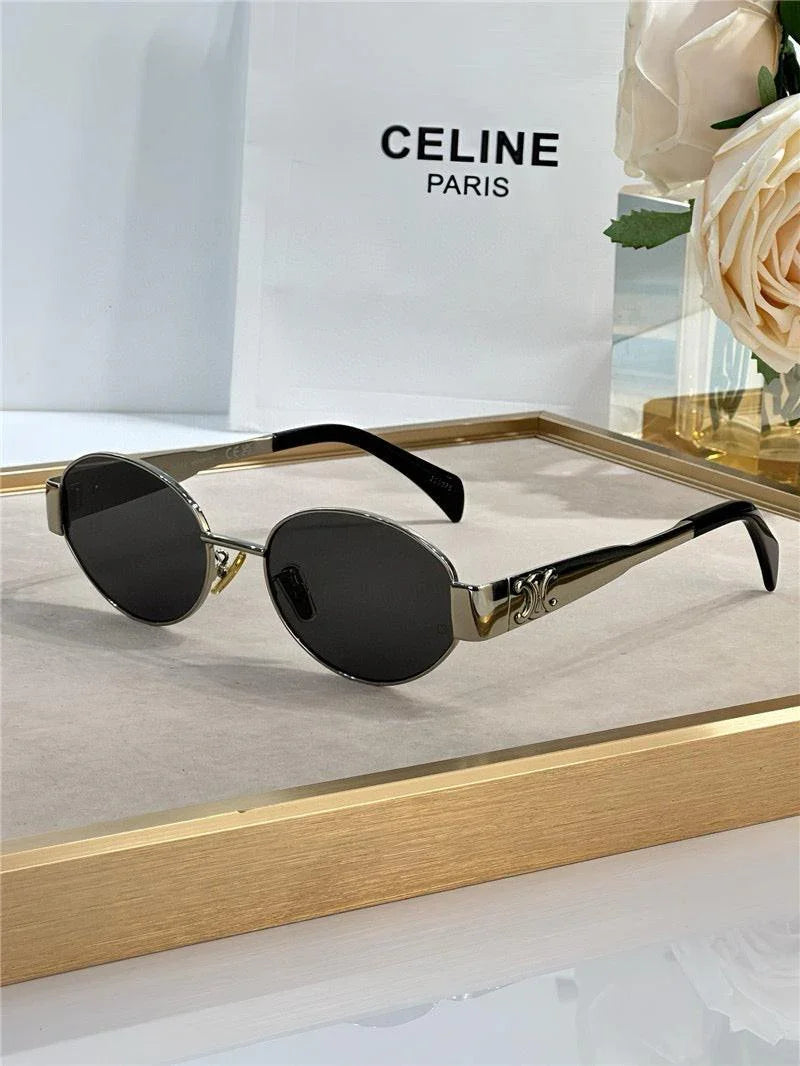 Celine Triomphe Metal Oval 40235 Women&