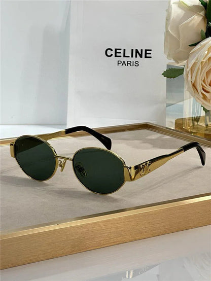 Celine Triomphe Metal Oval 40235 Women&
