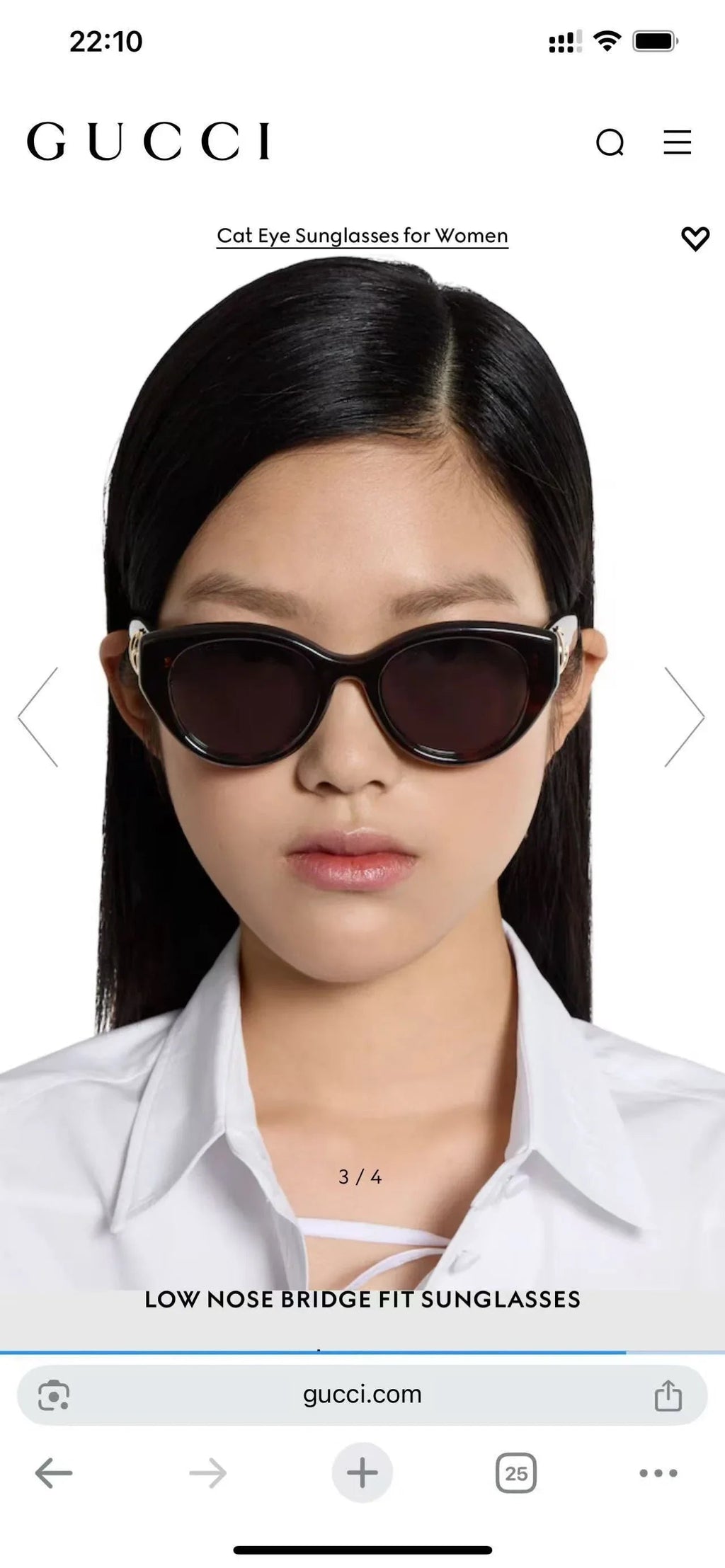 Gucci GG1976SK 001 Sunglasses ✨