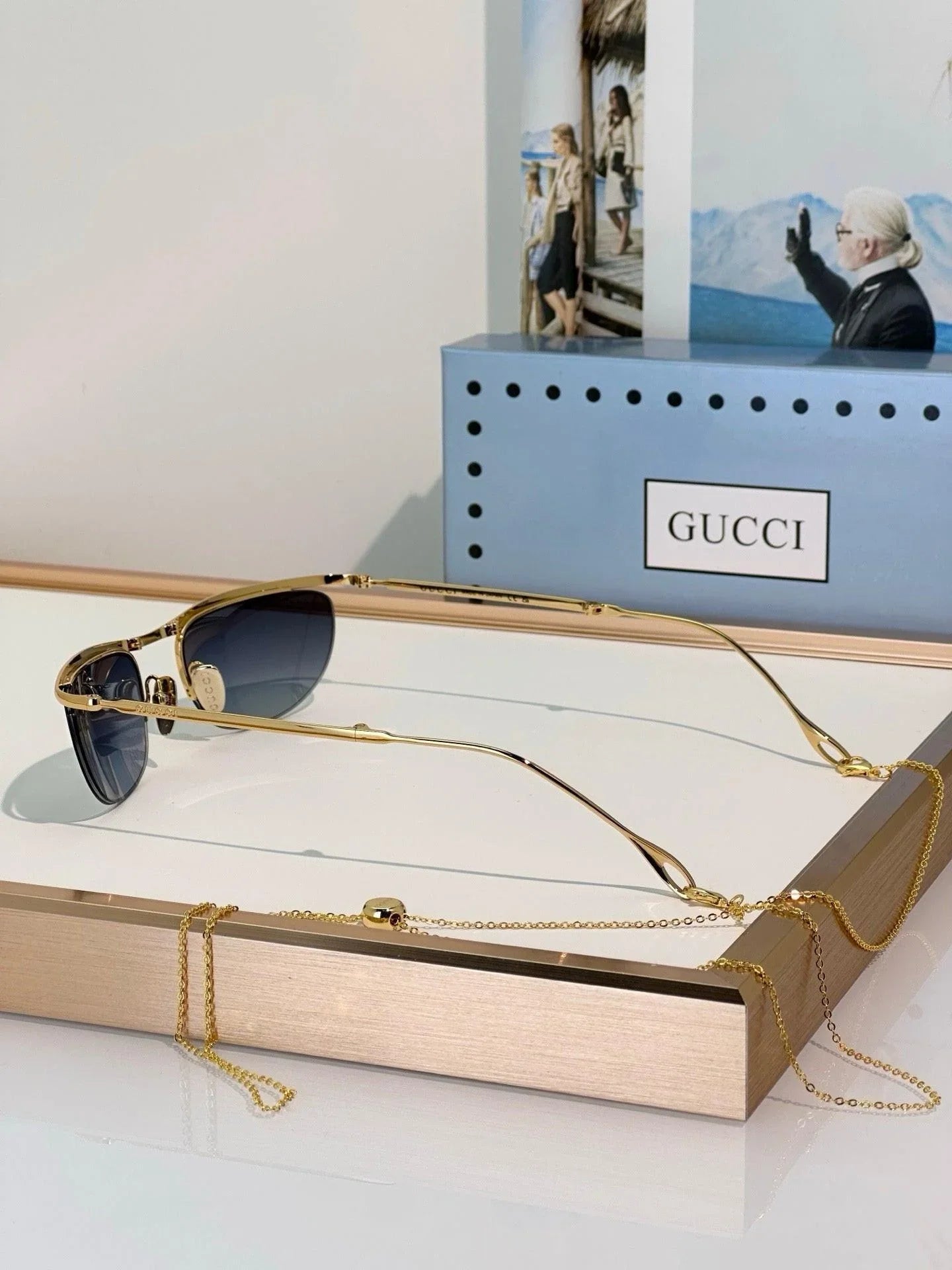 Gucci GG2157S Foldable oval-shaped Sunglasses ✨