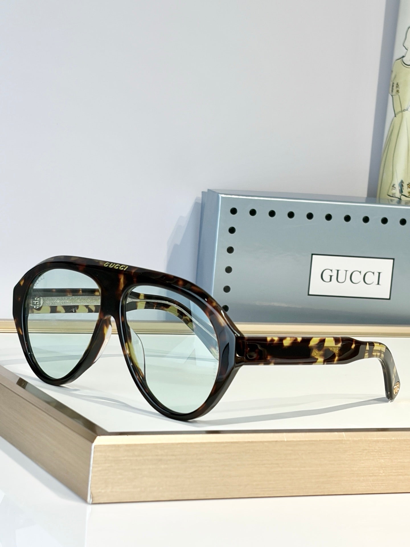 Gucci GG0479S 002 Aviator Oversized Sunglasses 🇮🇹
