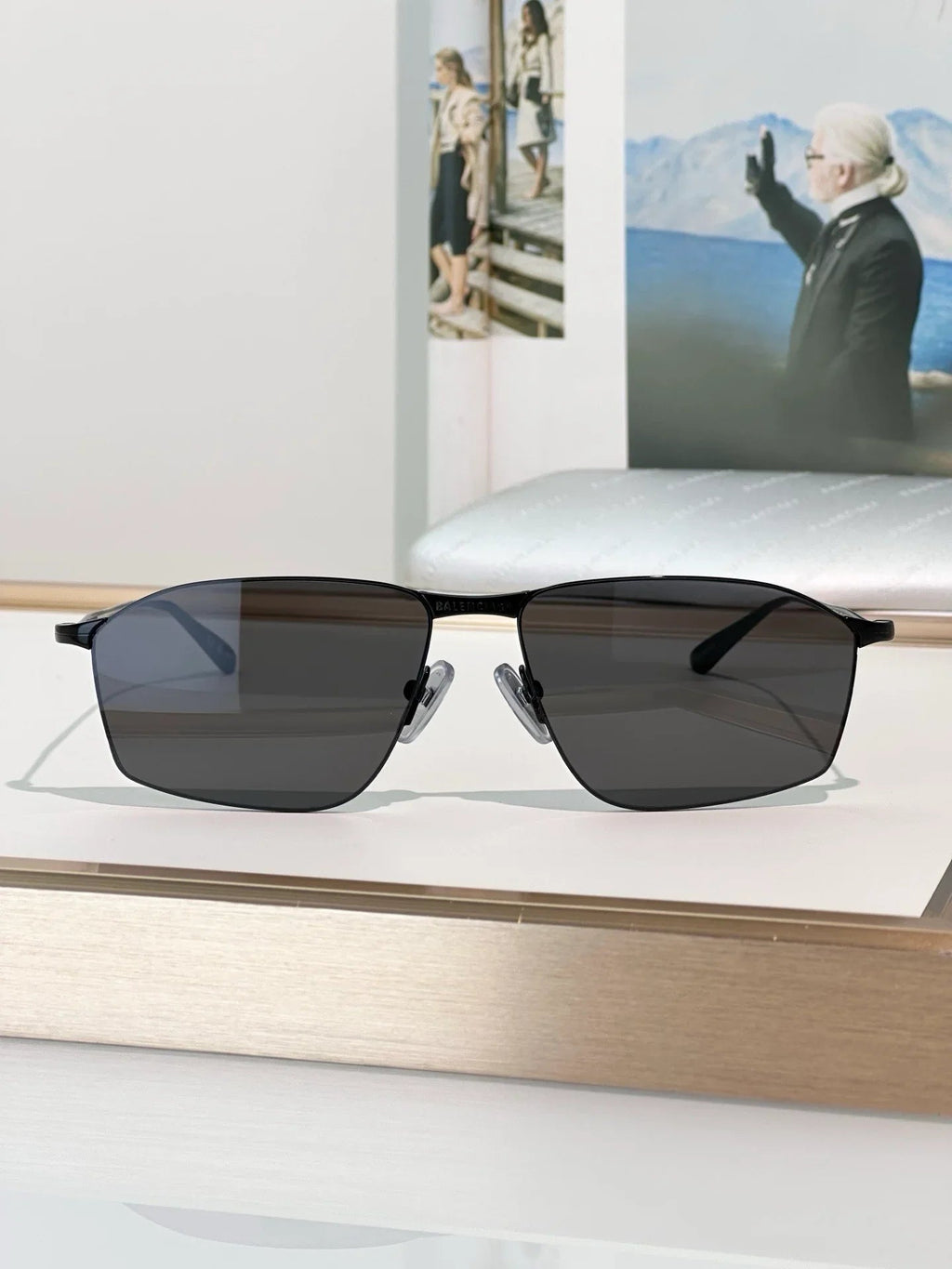 BALENCIAGA  Metal Frame 62mm BB0413S Sunglasses🖤