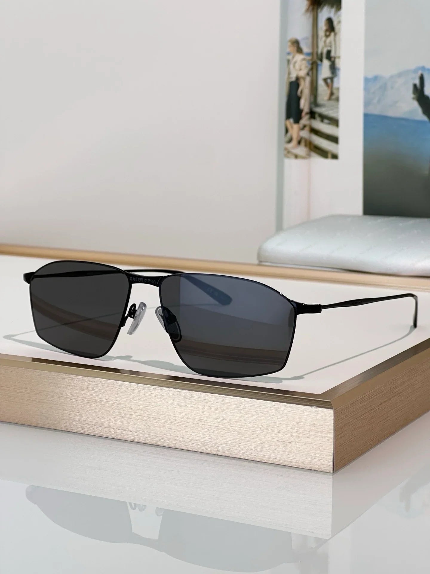 BALENCIAGA  Metal Frame 62mm BB0413S Sunglasses🖤