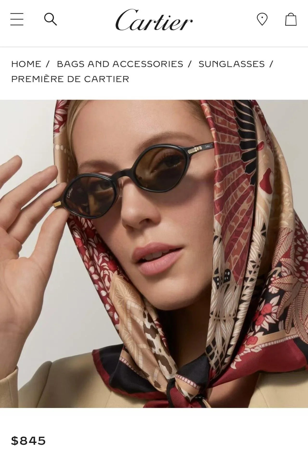 Cartier PREMIÈRE DE CARTIER CT0540S Sunglasses&amp;Glasses 🐆