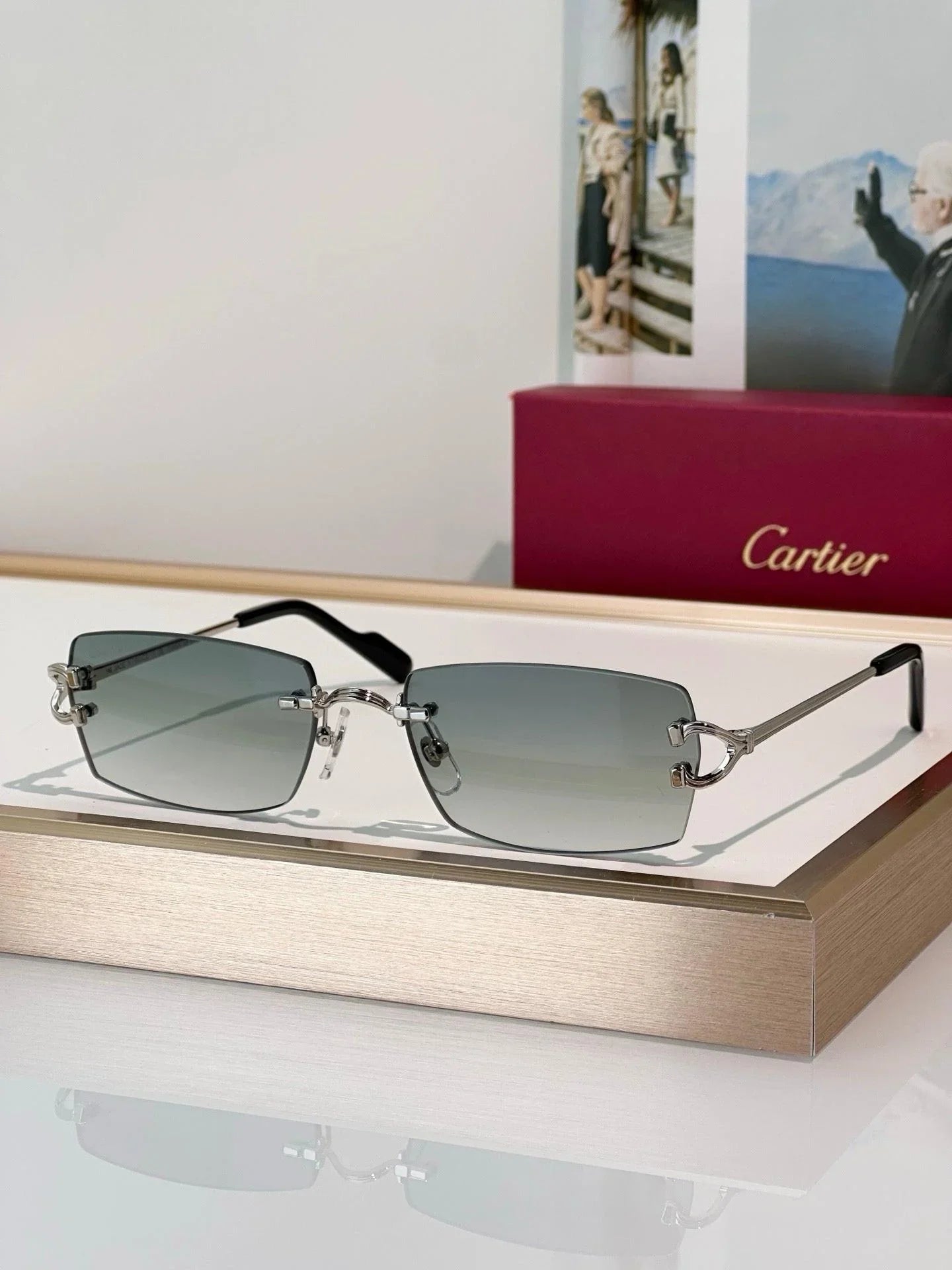Cartier CT0550S Unisex Photochromic&amp;Sunglasses 🐆