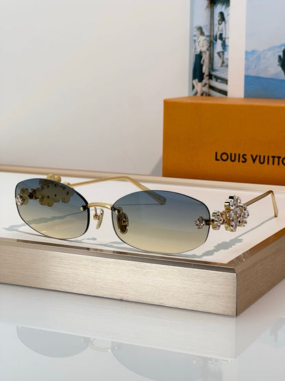 Louis Vuitton Z3186U LV Dazzling Oval Sunglasses  ✨