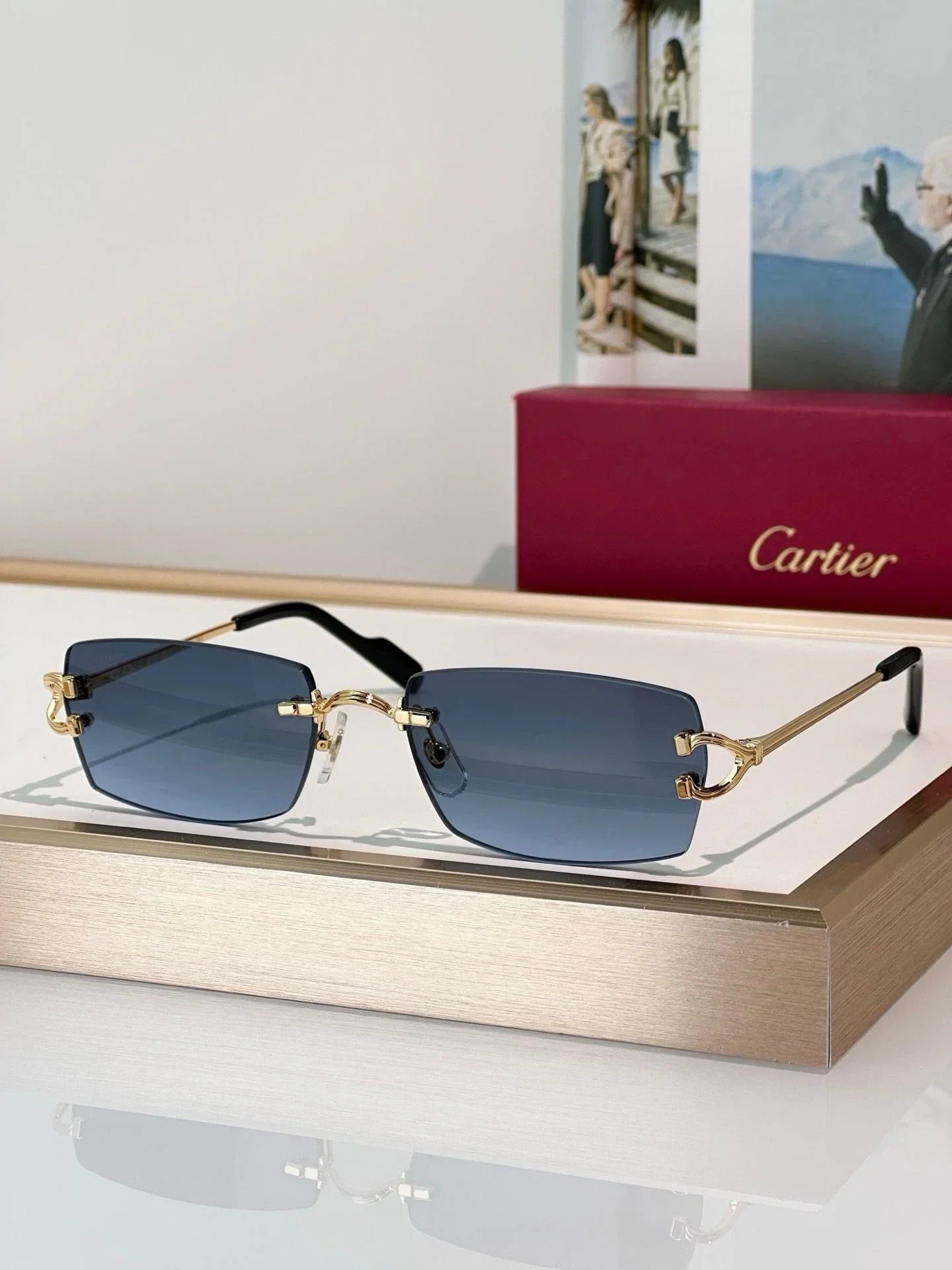 Cartier CT0550S Unisex Photochromic&amp;Sunglasses 🐆