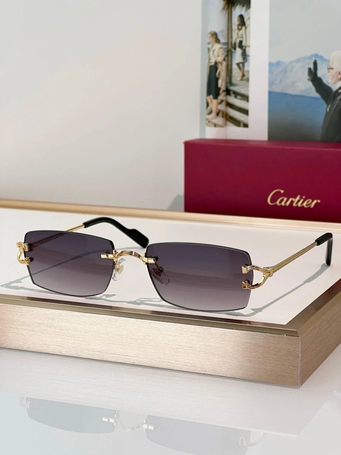 Cartier CT0550S Unisex Photochromic&amp;Sunglasses 🐆