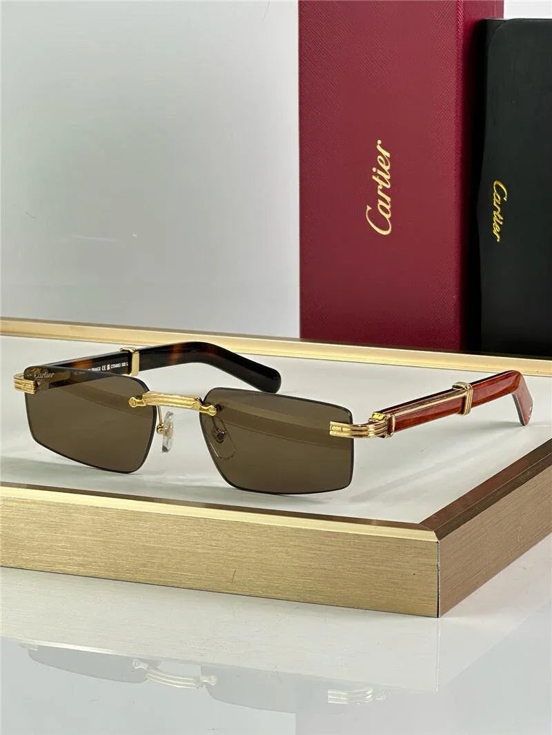 '- Cartier CT0485O Première de Cartier Rectangle Shape Sunglasses 🐆