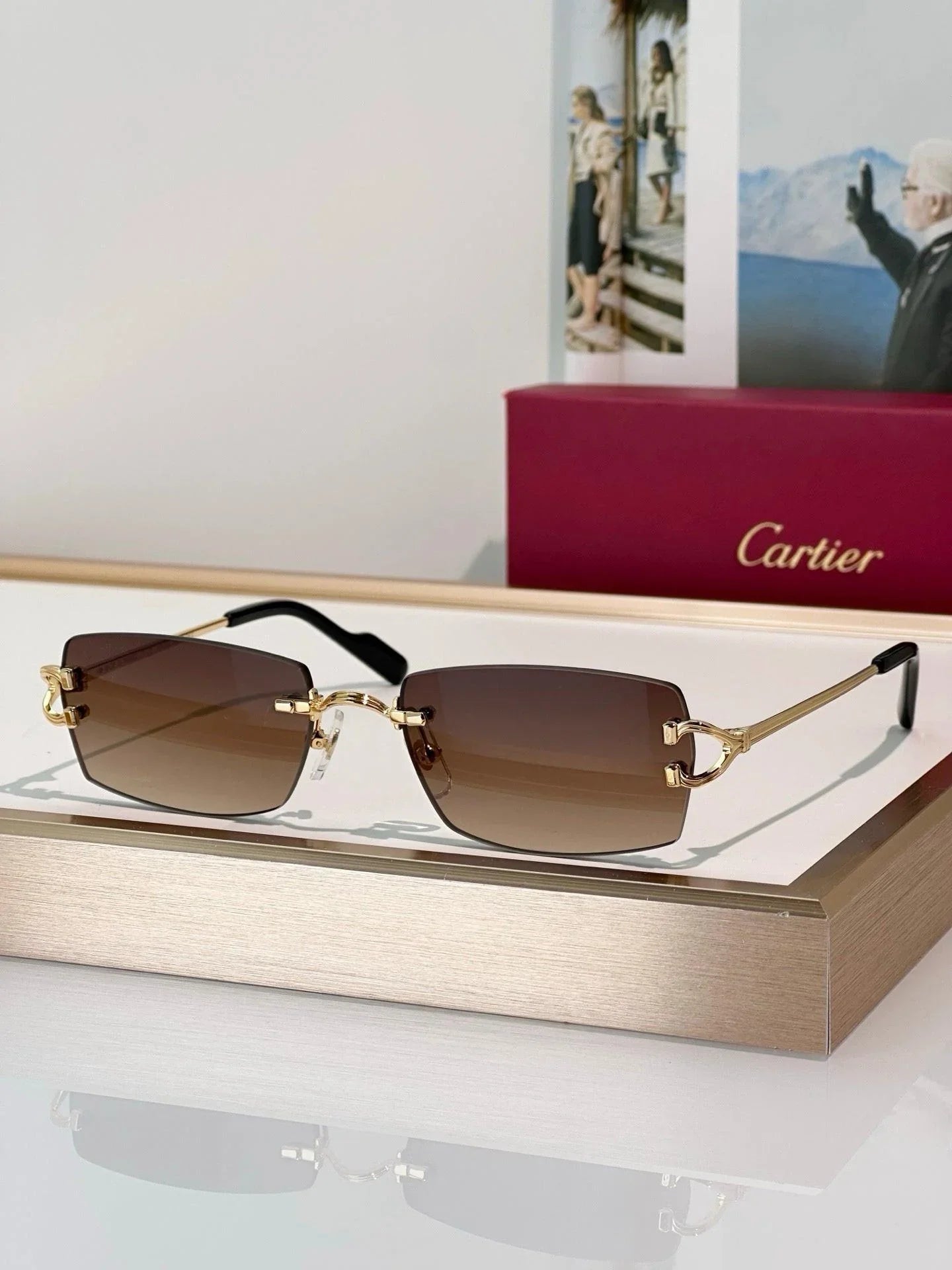 Cartier CT0550S Unisex Photochromic&amp;Sunglasses 🐆