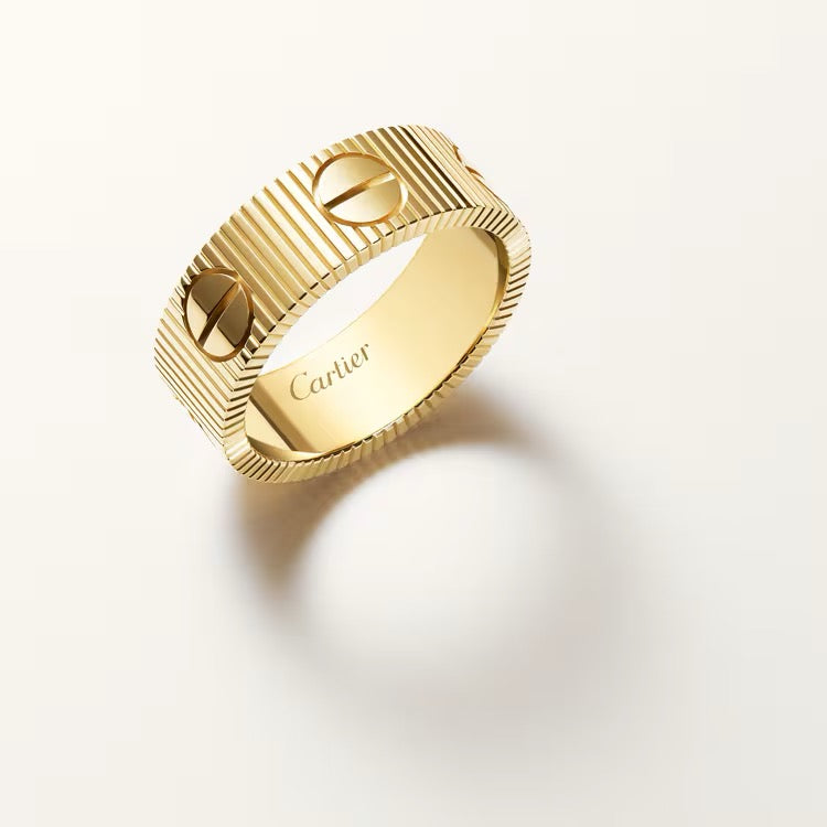 Cartier 18K Gold Plated  LOVE  Ring yellow-rose-silver ✨