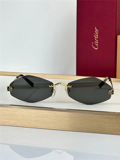 Cartier Eyewear Tiger Head Panthere CT0433S 001 Sunglasses  🐆