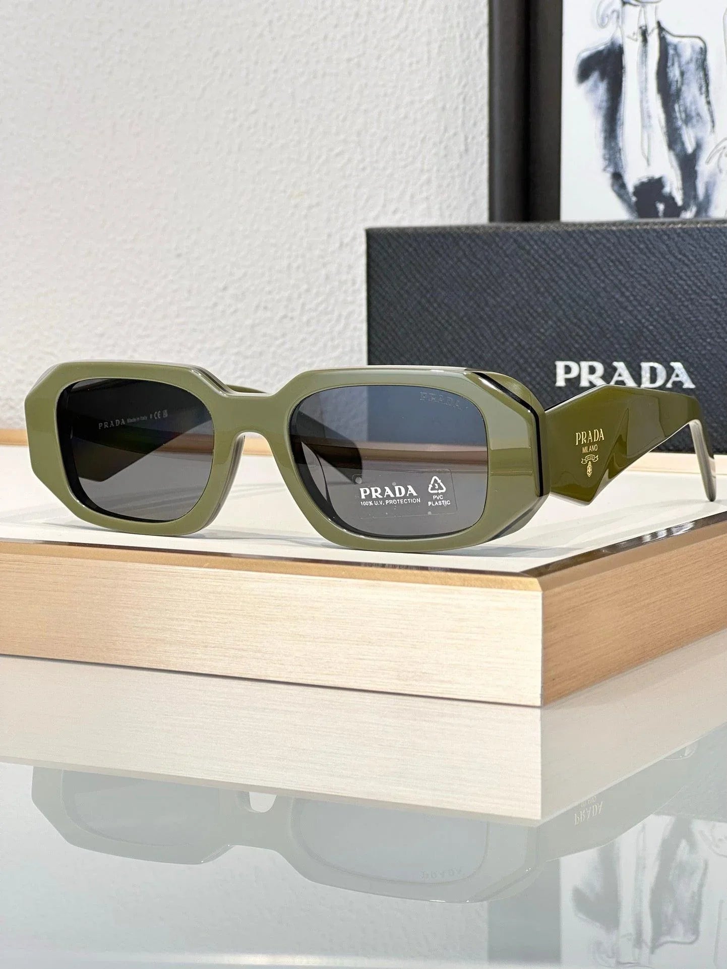 Prada 0PR 17WS 1AB5S0 49-20-145  2024 Women's Sunglasses 🟥
