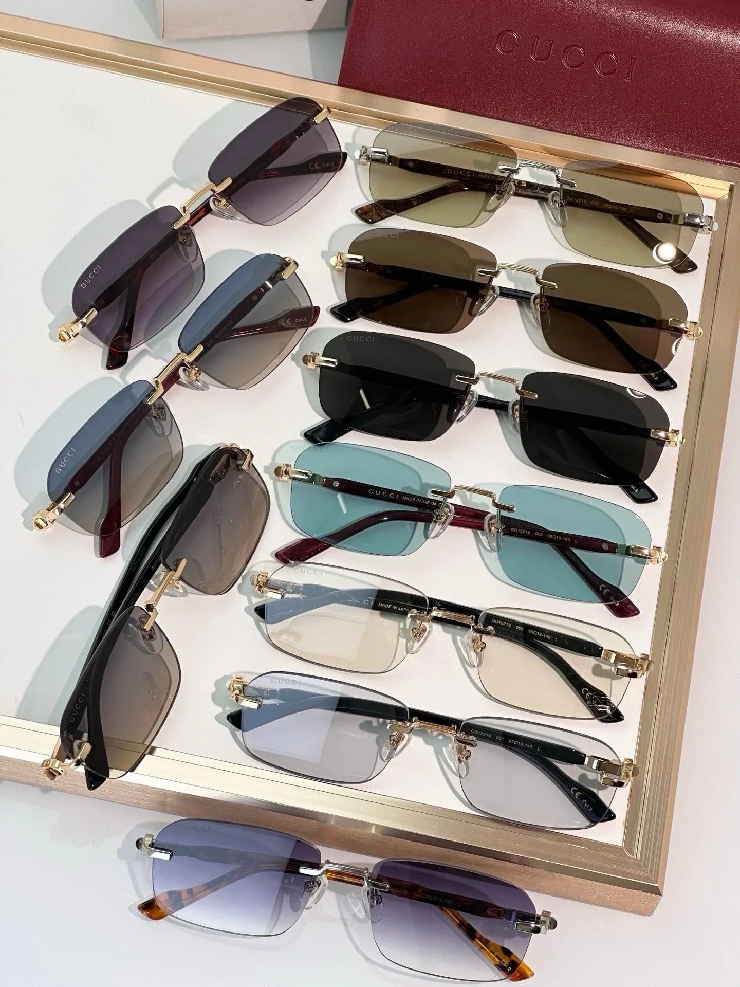 Gucci GG1221S Rimless  Unisex Sunglasses ✨