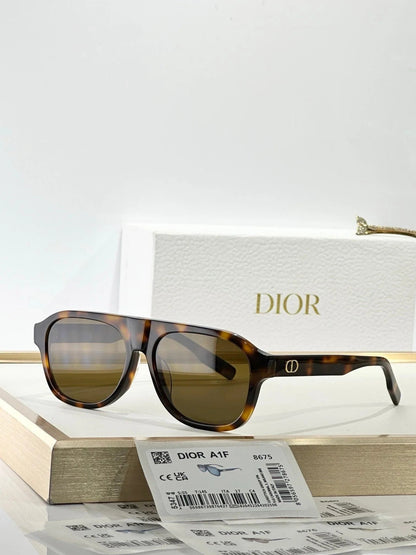 DIOR CD Icon A1F Transparent Beige Pilot  Sunglasses ✨