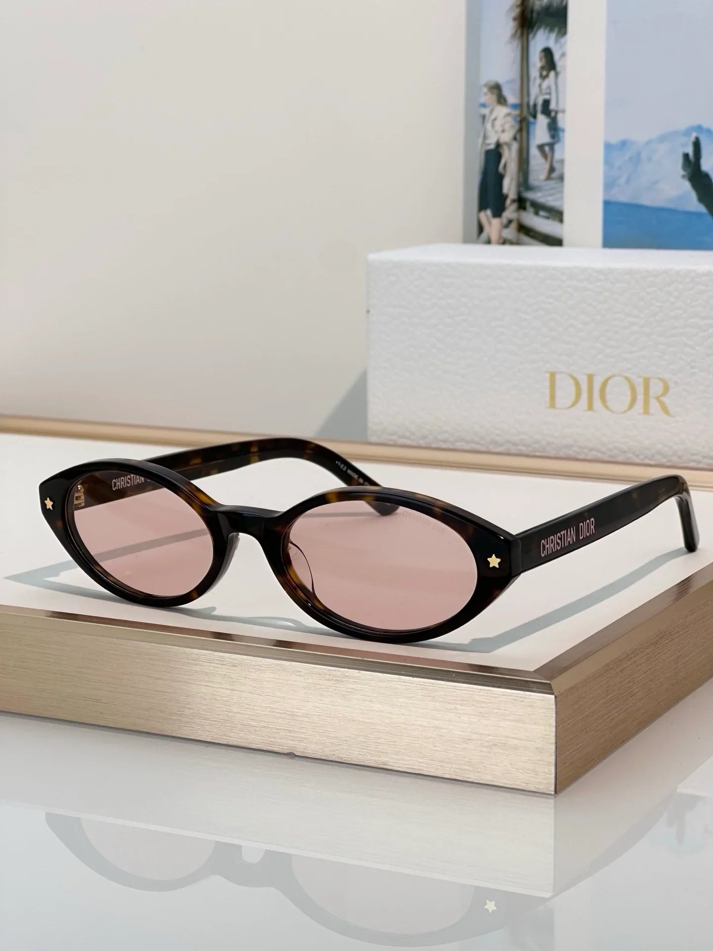 DIOR DiorPacific R1I Black Oval Sunglasses ✨