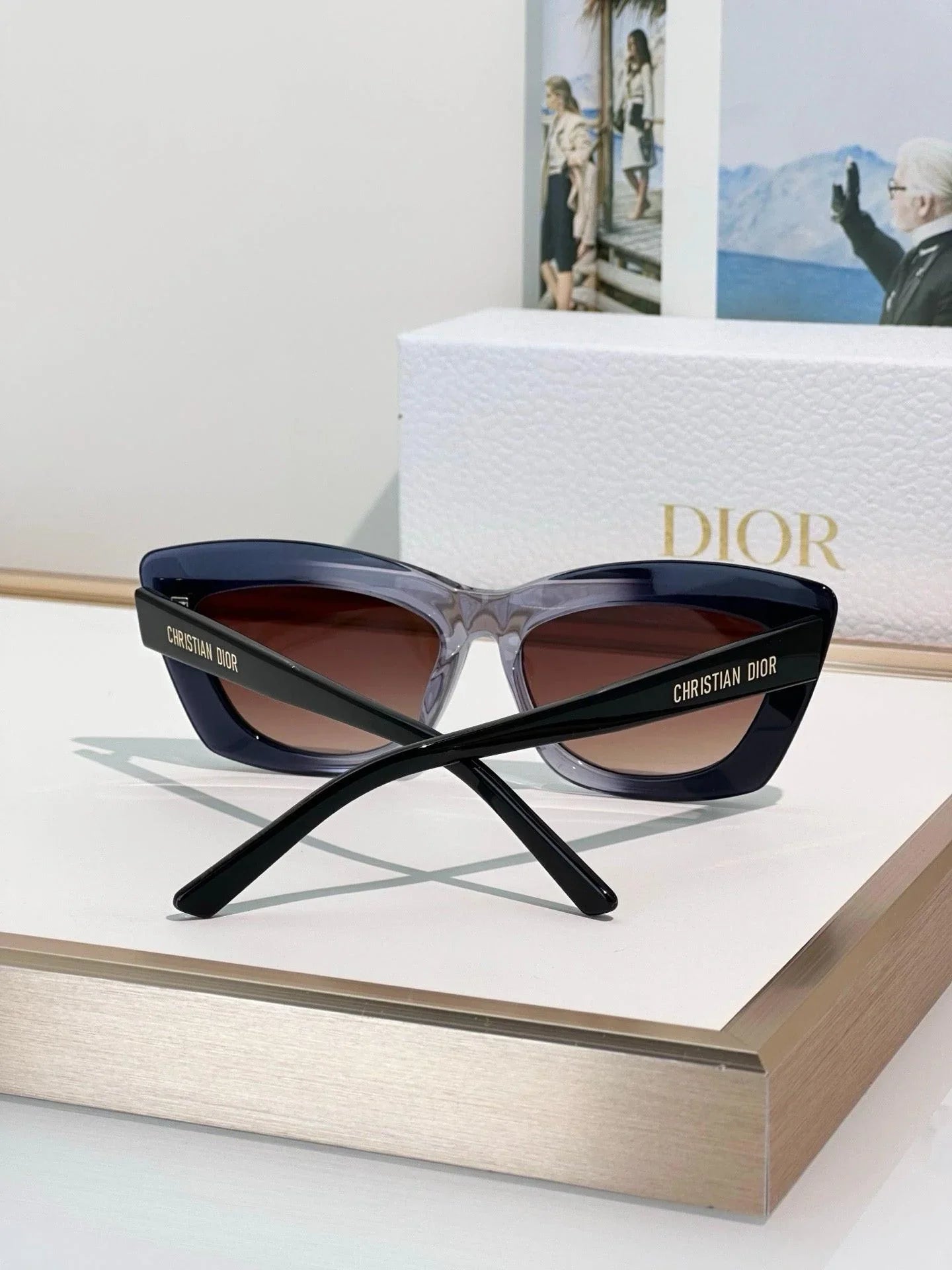 DIOR CD DiorMidnight B3I Black Butterfly Sunglasses ✨