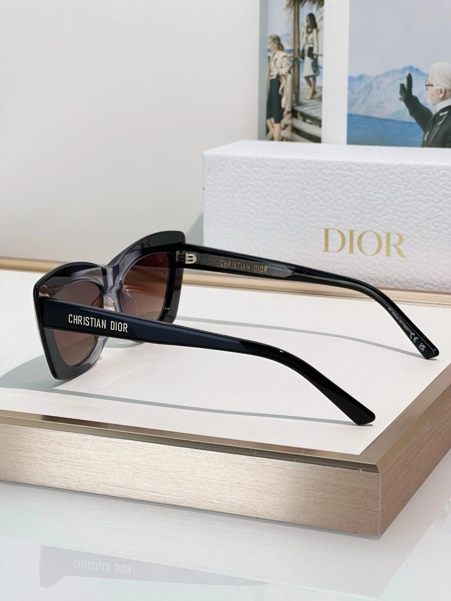 DIOR CD DiorMidnight B3I Black Butterfly Sunglasses ✨