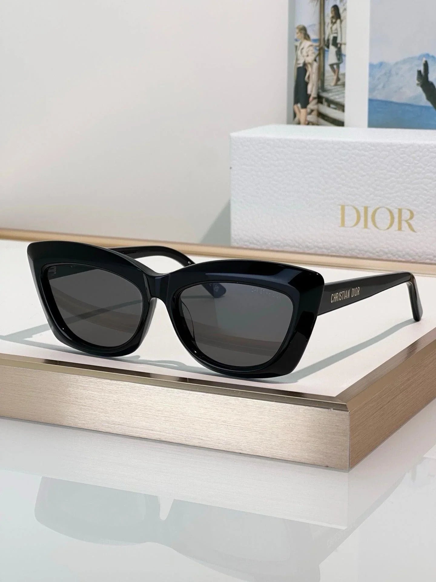 DIOR CD DiorMidnight B3I Black Butterfly Sunglasses ✨