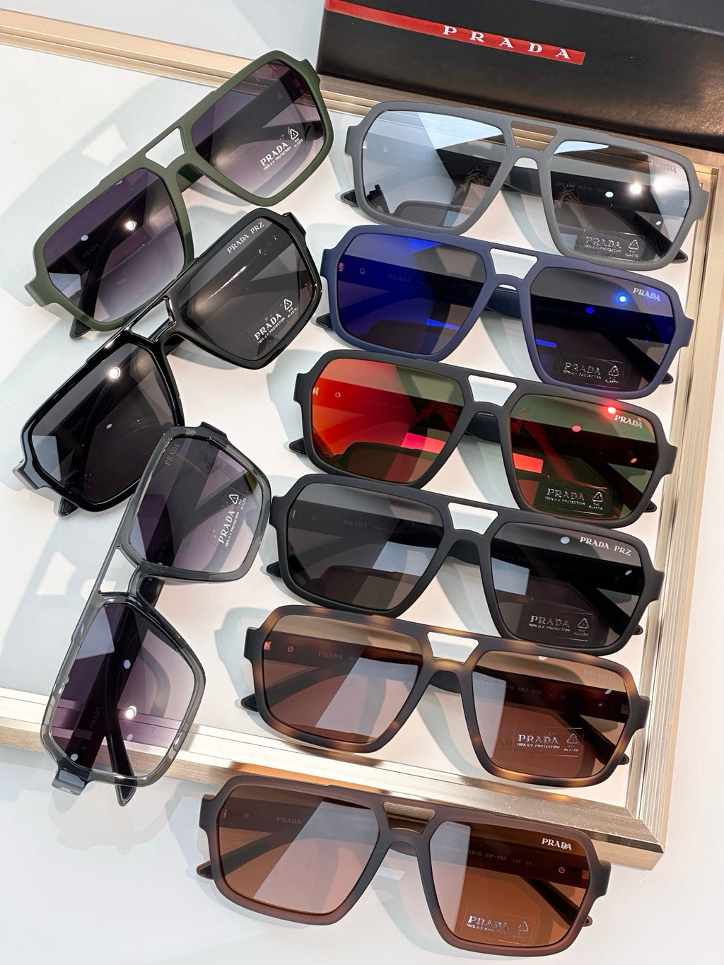 PRADA Linea Rossa SPS A06 DG002G Polarised Sunglasses 🟥