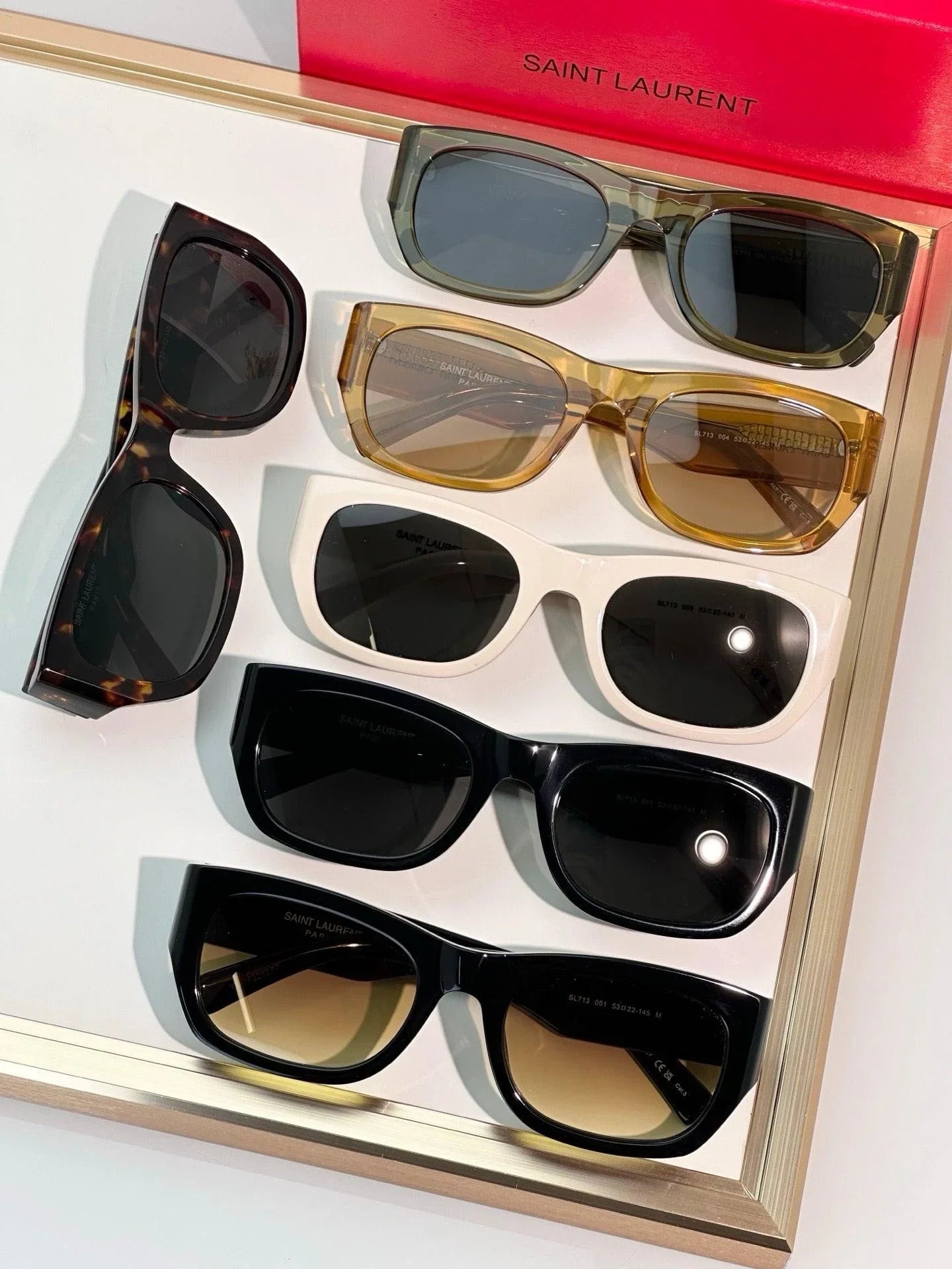 YSL Saint Laurent  SL 713 001 - As Seen On Valentina Sampaio Sunglasses ✨