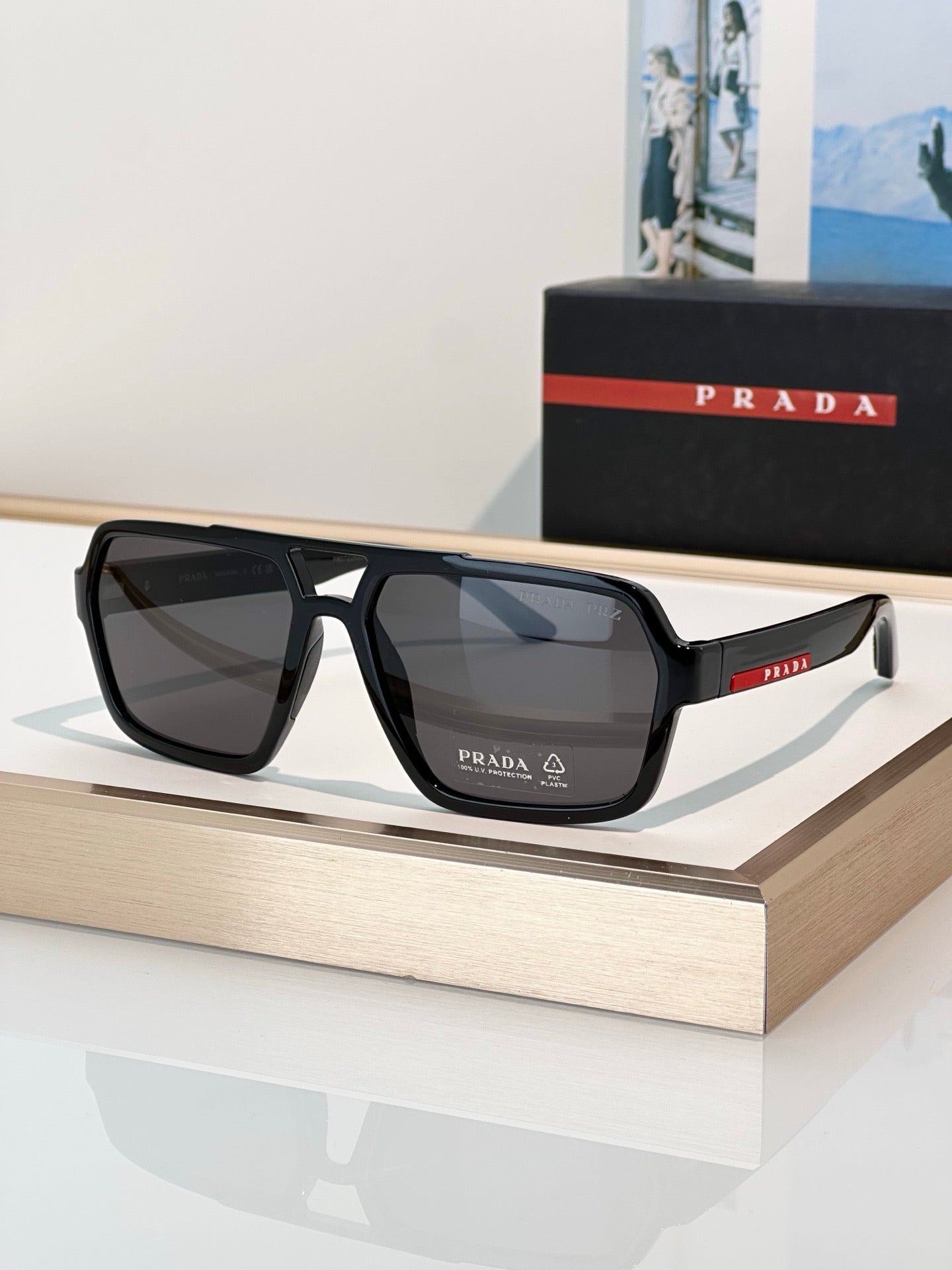 PRADA Linea Rossa SPS A06 DG002G Polarised Sunglasses 🟥