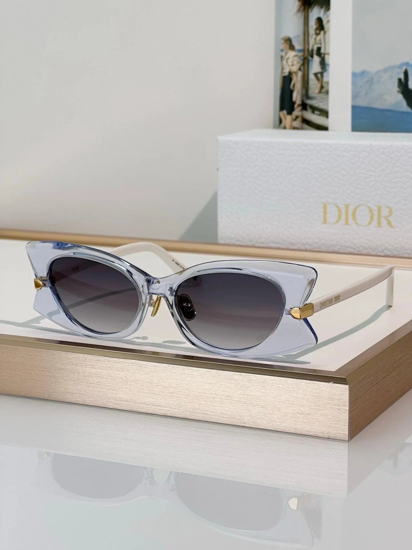 DIOR Dior DiorButterfly S2F Black Rectangular Sunglasses ✨