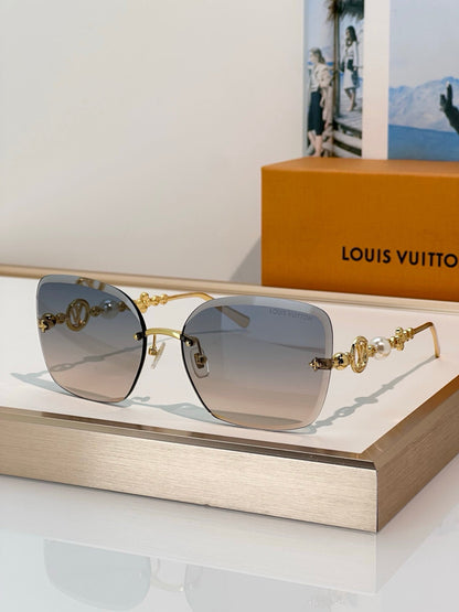 Louis Vuitton Z3167U LV Jewel Pearl Square Sunglasses  ✨