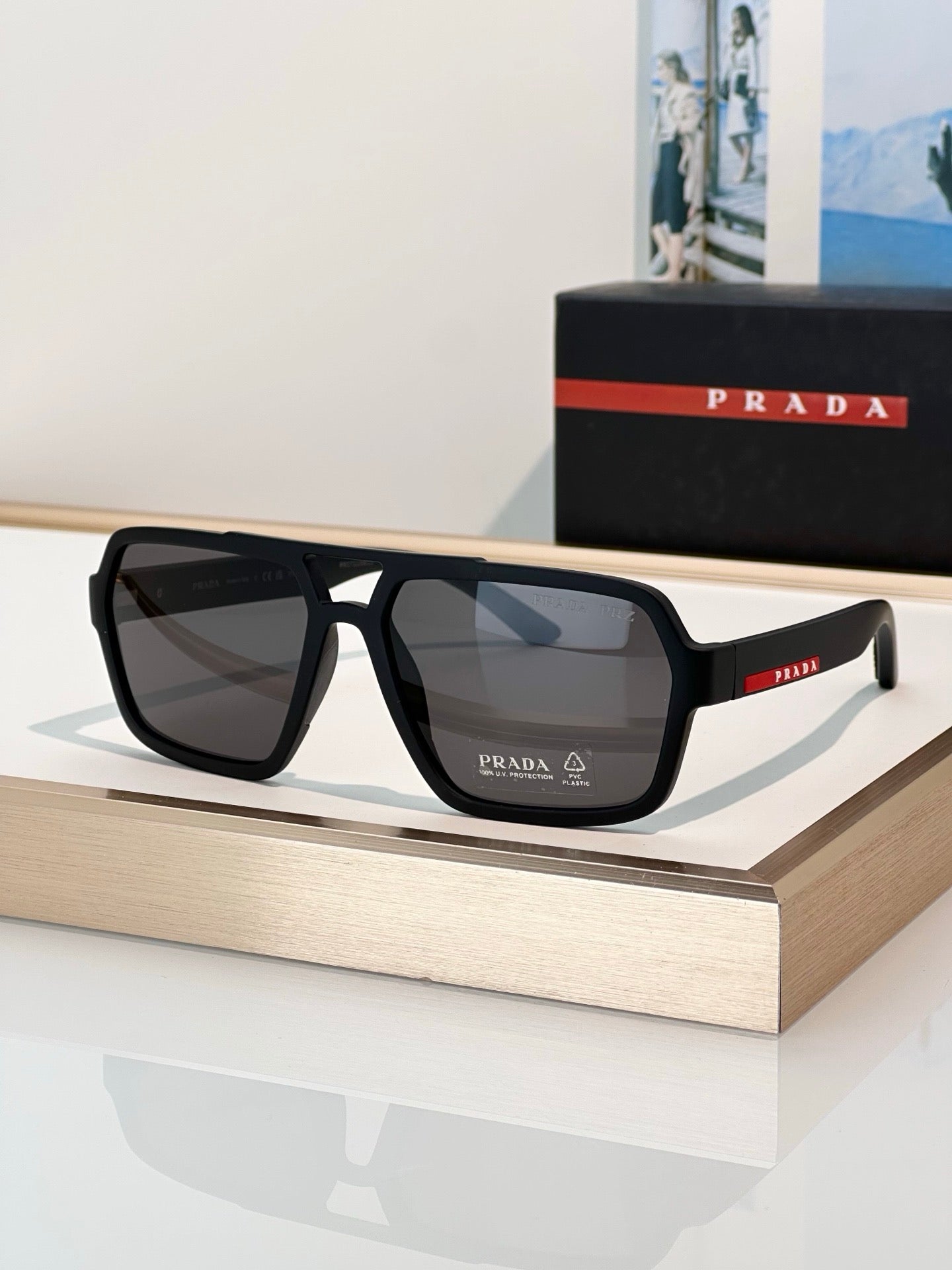 PRADA Linea Rossa SPS A06 DG002G Polarised Sunglasses 🟥