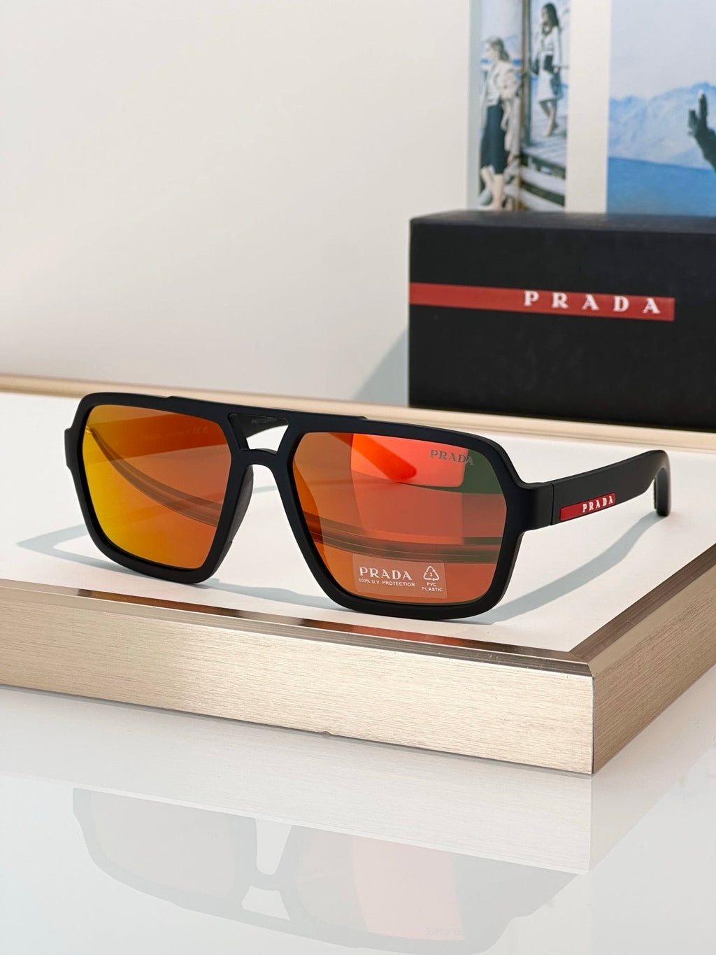 PRADA Linea Rossa SPS A06 DG002G Polarised Sunglasses 🟥
