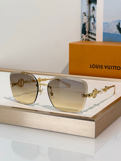 Louis Vuitton Z3167U LV Jewel Pearl Square Sunglasses  ✨