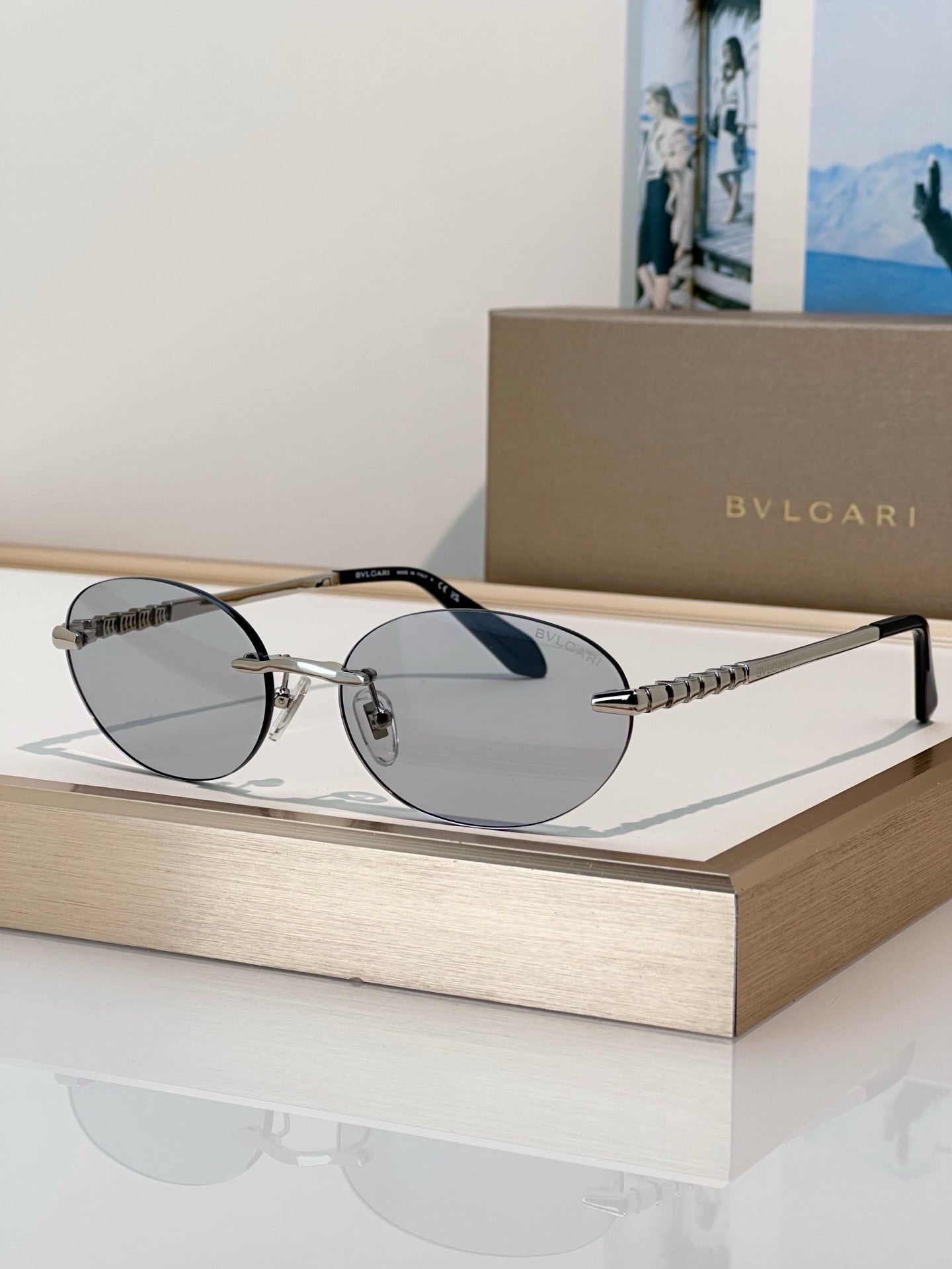BVLGARI Serpenti Viper BV50070U 028 Blue Control Sunglasses ✨